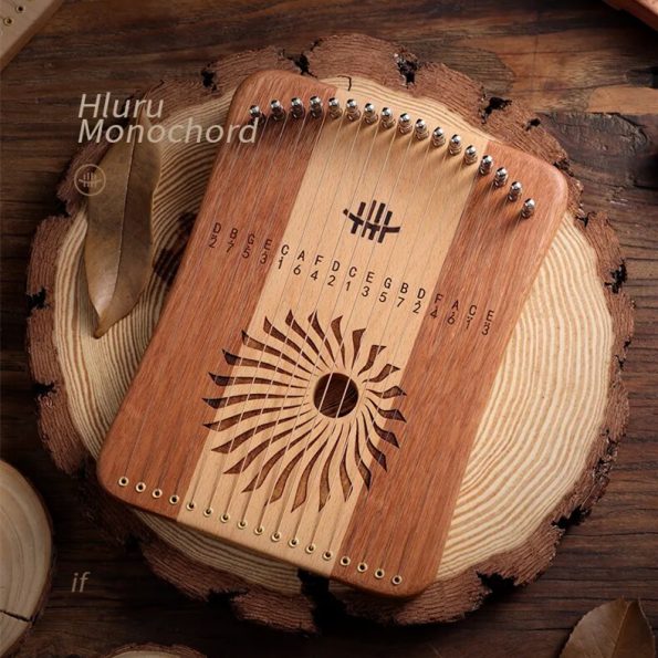 Hluru Lyre Harp 17 Note Finger Playing Strings Thumb Piano